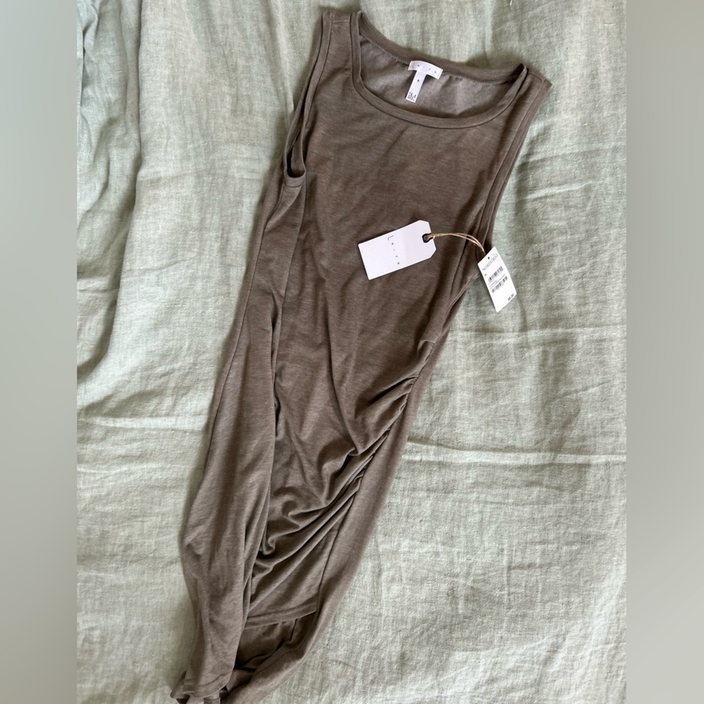 Olive Green “Sarma” heather dress size medium NWT - Picture 6 of 13